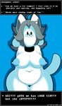  anthro areola big_breasts big_nipples blush breasts canine cat clitoris cute dog dongitos english_text erect_nipples feline female frown fur grey_hair hair huge_nipples looking_at_viewer mammal monster nipples nude pussy shy slightly_chubby solo tem temmie_(undertale) text thick_thighs tumblr undertale video_games white_fur wide_hips 