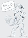  anthro barefoot clothing dialogue english_text flight_suit guardians_of_the_galaxy looking_at_viewer looking_back male mammal monochrome permavermin raccoon rear_view rocket_raccoon seductive sketch solo speech_bubble standing text topless undressing 