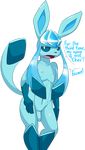  2016 alpha_channel angry anthro blue_sclera cher dialogue eeveelution elpatrixf english_text glaceon long_ears male navel nintendo nipples nude open_mouth penis pok&eacute;mon pok&eacute;morph russian_text simple_background solo standing text transparent_background uncut video_games 
