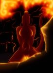  2016 abdominal_bulge breasts dildo dildo_sitting dragon female fire penetration pussy red_scales salnith scales sex_toy solo vaginal vaginal_penetration 