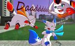  2016 blushes building cgi digital_media_(artwork) eeveelution fak&eacute;mon fan_character garry&#039;s_mod glaceon gmod jumping male nintendo pok&eacute;mon pounce scared senz text video_games 