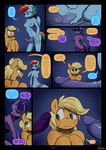  2016 anthro anthrofied applejack_(mlp) areola balls blonde_hair blush breasts comic dialogue dickgirl earth_pony english_text equine erection female freckles friendship_is_magic green_eyes group hair horn horse intersex mammal multicolored_hair my_little_pony nipples nude pegasus penis pony rainbow_dash_(mlp) rainbow_hair slypon text twilight_sparkle_(mlp) winged_unicorn wings 
