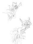  anthro chimera dancing hug hybrid invalid_tag jack jill kangaroo kayla mammal marsupial sketch vivziepop zill zoophobia 