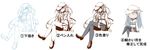  absurdres art_shift bad_id bad_pixiv_id chibi crossed_legs hat hibiki_(kantai_collection) highres how_to how_to_draw_an_owl kantai_collection long_hair looking_at_viewer nanakusa_nazuna pleated_skirt school_uniform serafuku silver_hair sitting sketch skirt solo thighhighs translated verniy_(kantai_collection) zettai_ryouiki 