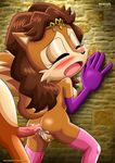  2016 anal anal_penetration anthro archie_comics balls bbmbbf blush breasts brown_fur brown_hair clothing cum cum_in_ass cum_inside cum_on_penis cum_on_pussy digital_media_(artwork) elbow_gloves elias_acorn erect_nipples eyes_closed female from_behind_position fur gloves hair horny husband husband_and_wife long_hair mammal mature_female megan_acorn moan mobian_(species) mobius_unleashed mother nipples nude open_mouth palcomix parent penetration penis raised_tail rodent sex sonic_(series) squirrel standing tan_fur wife 