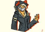  badge canine claws fox gas_mask hazmat mammal mask stalker 