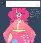  &lt;3 &lt;3_eyes anthro big_breasts breasts clothing dress earth_pony english_text equine female friendship_is_magic horse hugtastic_pinkie_pie japanese_clothing kimono mammal my_little_pony pinkie_pie_(mlp) pony solo somescrub text 
