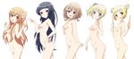  :d aqua_eyes asahina_momoko bad_id bad_pixiv_id black_hair blonde_hair breasts brown_hair bust_chart character_request double_bun etou_kurumi from_side girlfriend_(kari) grin hand_on_hip highres kazemachi_haruka kurokawa_nagiko long_hair looking_at_viewer multiple_girls nipples nude open_mouth purple_eyes red_eyes short_hair side_ponytail small_breasts smile v very_long_hair vzmk2 yomogida_sumire 