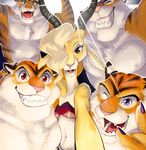  antelope disney feline female gazelle gazelle_(zootopia) male mammal stripper_tiger_(zootopia) tiger zootopia 