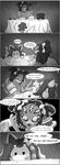  arachnid arthropod cake cat comic dialogue english_text feline female food jumpjump mammal monster monster_girl muffet spider temmie_(undertale) text undertail undertale video_games web 