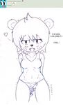  &lt;3 bear blush clothing english_text hair looking_at_viewer mammal masturbation open_mouth pussy swimsuit teri text the_amazing_world_of_gumball ultama_lokshar_(artist) 