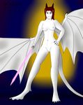  anthro breasts cosplay digital_media_(artwork) dragon inannaeloah invalid_tag jedi lightsaber nipples nude pussy star_wars western_dragon 
