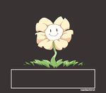  animated creepy flower flowey_the_flower male plant smile text undertale vanthefirst video_games 