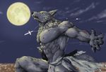  abs anthro biceps blood canine fur ko-shu male mammal moon muscular night pecs topless were werewolf wolf 