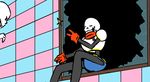  animated animated_skeleton bone clothed clothing digital_media_(artwork) glass gloves grin male one_eye_closed papyrus_(undertale) skeleton smile tagme teeth undead undertale unknown_artist video_games window wink 