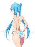  :o ass back bad_id bad_pixiv_id blue_eyes blue_hair blue_nails blue_panties breasts butt_crack domo1220 from_behind hands_on_hips hatsune_miku highres long_hair looking_at_viewer looking_back nail_polish panties parted_lips sideboob simple_background small_breasts solo standing striped striped_panties topless underwear underwear_only very_long_hair vocaloid white_background white_panties 