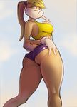  butt lola_bunny looking_at_viewer looney_tunes rhodesio solo warner_brothers 