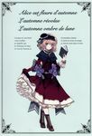  absurdres alice_margatroid book cierra_(ra-bit) dress french full_body gloves gothic_lolita hat high_heels highres huge_filesize lolita_fashion non-web_source petticoat ranguage ribbon skirt skirt_lift solo text_focus touhou translated 