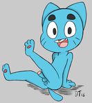  anthro balls boxtop cat cub feline gumball_watterson male mammal penis solo the_amazing_world_of_gumball young 
