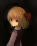  blonde_hair hair_ribbon masa_(neku) red_eyes ribbon rumia short_hair solo touhou 