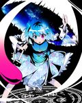  :p bad_id bad_pixiv_id blue_eyes blue_hair heterochromia karakasa_obake karu magic_circle red_eyes short_hair solo tatara_kogasa tongue tongue_out touhou umbrella 