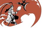  armor dynasty_warriors lu_bu polearm red shin_sangoku_musou spear weapon 