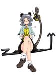  animal_ears bad_id bad_pixiv_id basket blush crossed_legs full_body grey_hair highres mouse mouse_ears mouse_tail nazrin red_eyes short_hair sitting solo tail tiger touhou transparent_background vitamin_x_(wsxdcft) 