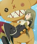  bad_id bad_pixiv_id blue_eyes boots brown_hair carrying gloves knee_boots long_hair princess_carry solo stuffed_toy tales_of_(series) tales_of_the_abyss tear_grants tokunaga 