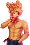  abs bear digital_media_(artwork) five_nights_at_freddy&#039;s five_nights_at_freddy&#039;s_2 male mammal myebi nipples pecs topless toy_freddy_(fnaf) video_games 