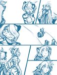  2016 armor cloak clothing comic feline female flora_(twokinds) group hair keidran mammal nude simple_background sketch tiger tom_fischbach twokinds white_background 