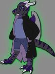  anthro claws clothing dragon fur furred_dragon gentledragon hi_res horn male scalie trenchcoat wings 