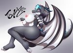  2016 absurd_res anthro big_breasts breasts butt claws dragon female hair hi_res horn looking_at_viewer nipples nude pussy smile solo tailzkim wings 