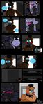  2015 animatronic avj_(artist) bear bonnie_(fnaf) five_nights_at_freddy&#039;s freddy_(fnaf) glowing glowing_eyes lagomorph machine mammal rabbit robot video_games 