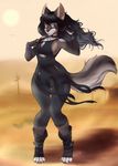  anthro breasts canine clothed clothing desert female fox invalid_tag kammymau looking_at_viewer mammal outside sand solo standing torn_clothing wide_hips 