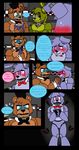  2015 animatronic avj_(artist) bear bonnie_(fnaf) comic five_nights_at_freddy&#039;s five_nights_at_freddy&#039;s_3 freddy_(fnaf) glowing glowing_eyes hi_res lagomorph machine mammal rabbit robot springtrap_(fnaf) video_games 