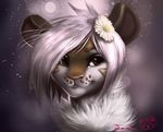  anthro chanrom cute feline female hair mammal smile snow solo tiger white_hair 