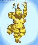  anthro areola arthropod bee belly breasts deathlyinnocent insect nipples nude overweight pussy queeni_(deathlyinnocent) solo 