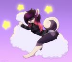  anthro butt canine clothed clothing cloud collar cute eyes_closed female invalid_tag mammal puddingpaw sleeping solo spiked_collar 