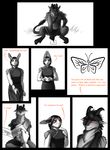  2016 arthropod blue_eyes blush butterfly clothed clothing comic dress faraden female grass insect lagomorph looking_at_viewer lycaena male mammal orange_eyes rabbit ratte ratteguhn smile theta_(ratte) 