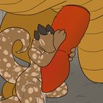  2016 animal_genitalia anthro dragon duo erection female horn hugjob kobold larger_male male male/female nude penis precum scalie sex size_difference solo_focus trout_(artist) 