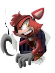  animatronic blood canine five_nights_at_freddy&#039;s fox foxy_(fnaf) hook machine male mammal n-steisha25 robot video_games 