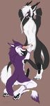  anthro balls canine duo ear_piercing erection fangs handjob hands_behind_head humanoid_penis hybrid invalid_tag kneeling looking_at_penis male male/male mammal nude open_mouth penis piercing puddingpaw sergal simple_background smile teeth tongue tongue_out vein 