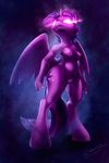  2016 anthro anthrofied breasts caboni32 equine female friendship_is_magic glowing glowing_eyes hair hi_res hooves horn mammal my_little_pony navel nipples nude pussy solo twilight_sparkle_(mlp) winged_unicorn wings 
