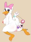  anal anal_beads anal_penetration anthro anus avian beak big_breasts bird breasts butt disney duck female hair_bow hair_ribbon kipa looking_back masturbation nipples nude penetration pussy pussy_juice ribbons sex_toy solo sx_toy tongue tongue_out wet 