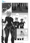  &lt;_&lt; ... 00284_(character) 2016 ammo_belt anthro anthrofied belt big_breasts black_and_white body_armor bodysuit braided_hair braided_tail breasts clenched_teeth clothing comic costume crown dialogue dragon earpiece_microphone earth_pony english_text equine eyewear fan_character female fleur-de-lis friendship_is_magic gun hair hat horse long_hair looking_at_viewer male mammal monochrome my_little_pony onomatopoeia open_mouth patreon pia-sama pony ponytail ranged_weapon rifle sea sharp_teeth ship skinsuit sniper_rifle sound_effects spike_(mlp) submachine_gun sunglasses sweat sweatdrop teeth text tight_clothing vehicle voluptuous water weapon wide_hips 