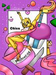  animatronic avian bird chica_(fnaf) chicken crazy-matroskin55 female five_nights_at_freddy&#039;s machine mammal robot video_games 