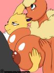  animated anthro areola big_breasts black_nose blue_eyes breasts eeveelution erect_nipples erection faceless_male female flareon fur group hand_on_breast huge_breasts interspecies jolteon male male/female mammal nintendo nipples nude open_mouth orange-peel penis pink_background pok&eacute;mon pok&eacute;philia puffy_nipples purple_eyes red_fur sex simple_background smile titfuck video_games yellow_fur 