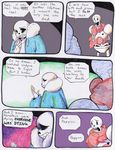  aftertale bone clothed clothing comic dialogue english_text grin loverofpiggies male papyrus_(undertale) sans_(undertale) skeleton smile text undertale video_games 