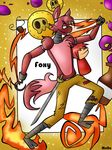  animatronic canine crazy-matroskin55 five_nights_at_freddy&#039;s fox foxy_(fnaf) machine male mammal melee_weapon robot sword video_games weapon 