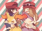  accesories alternate_color angry back_tuft blue_eyes blush braixen canine cute cute_fang embrace eyewear fox fur glasses headwear hug human inner_ear_fluff mammal maru_(pixiv) nintendo orange_eyes orange_fur orange_nose pointy_ears pok&eacute;mon red_ear_fluff red_eyes red_fur red_nose serena shiny shiny_pok&eacute;mon stick tagme tree_branch video_games white_fur wood yellow_fur 